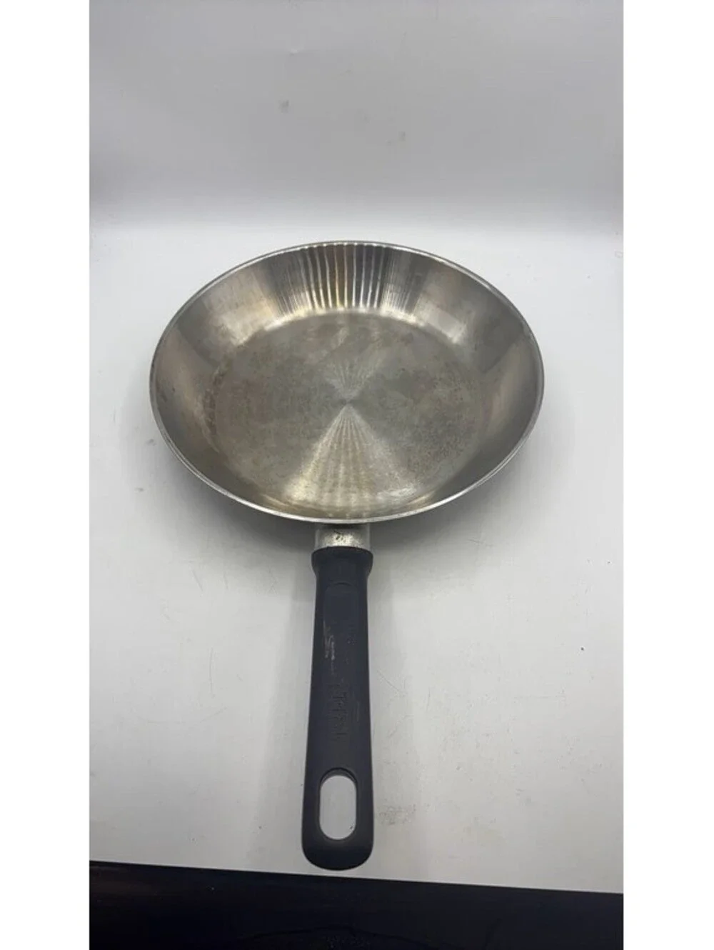 T-fal Stainless Steel Frying Pan with Black Handle